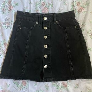 American Eagle Black Denim mini skirt